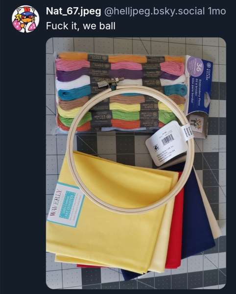 screenshot from my personal saying 'fuck it we ball' 